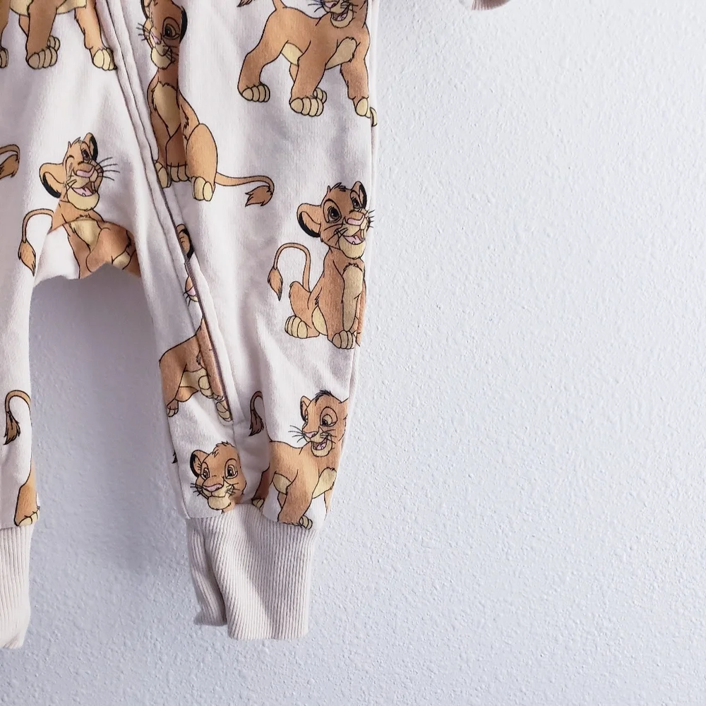H&M Disney Lion King Simba Long Sleeve Onesie Hoodie - Picture 5 of 8
